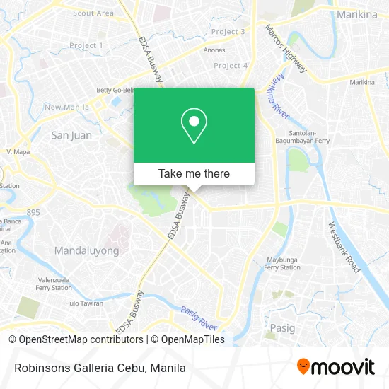 Robinsons Galleria Cebu map