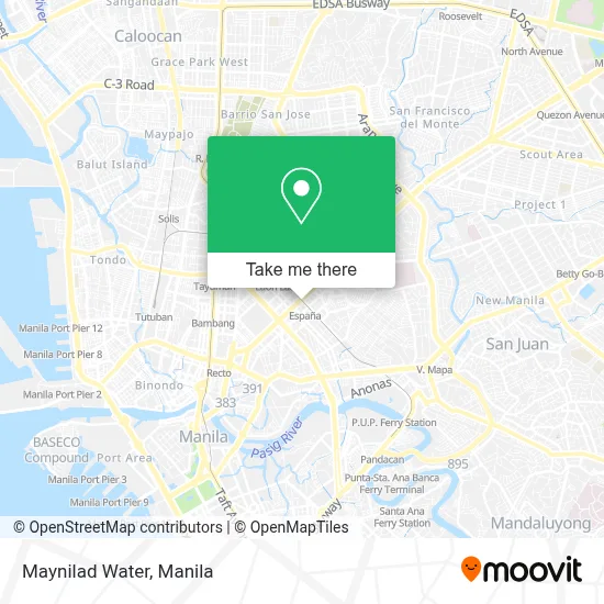 Maynilad Water map