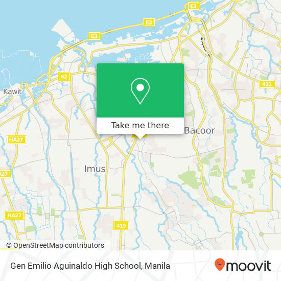 Gen Emilio Aguinaldo High School map