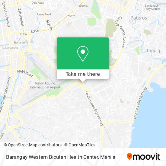 Barangay Western Bicutan Health Center map
