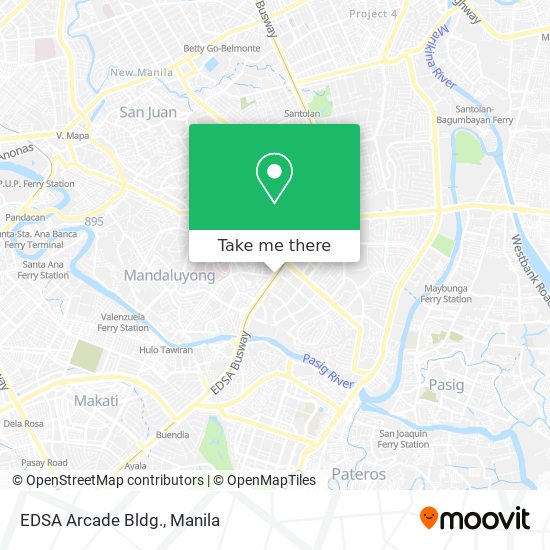 EDSA Arcade Bldg. map