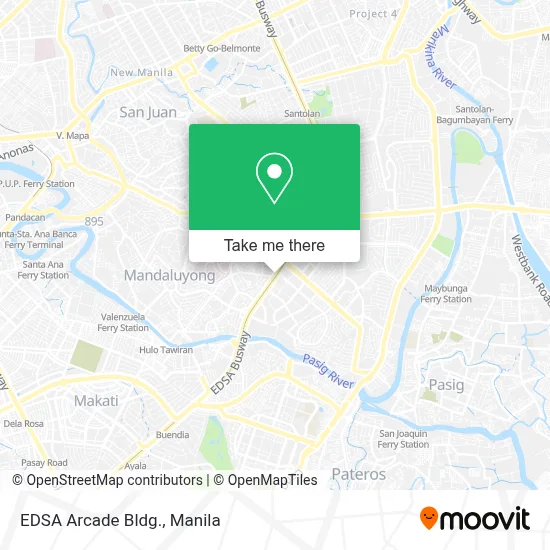 EDSA Arcade Bldg. map