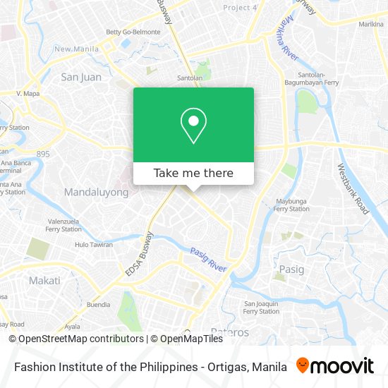 Fashion Institute of the Philippines - Ortigas map
