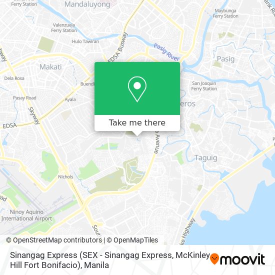 Sinangag Express (SEX - Sinangag Express, McKinley Hill Fort Bonifacio) map
