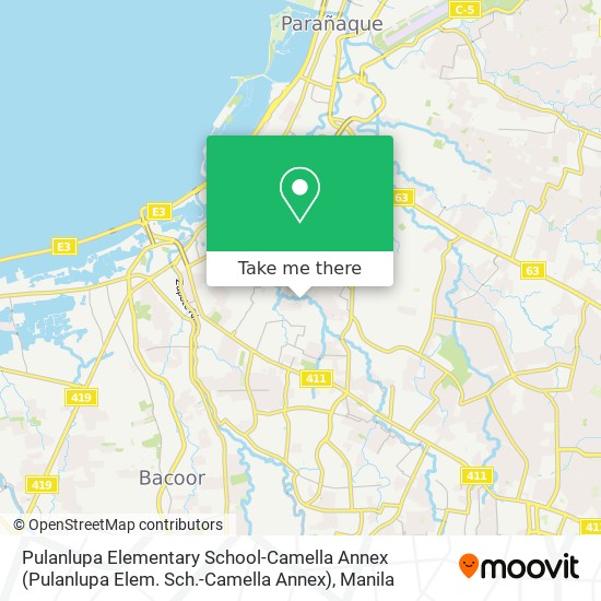 Pulanlupa Elementary School-Camella Annex (Pulanlupa Elem. Sch.-Camella Annex) map