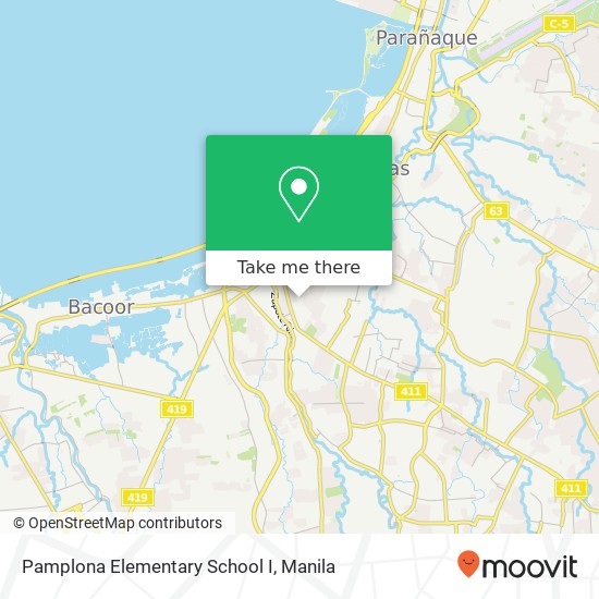Pamplona Elementary School I map