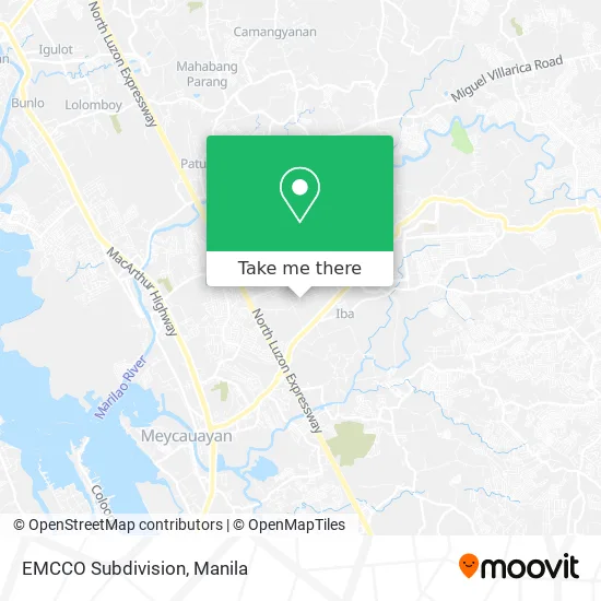 EMCCO Subdivision map