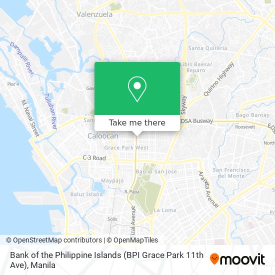 Bank of the Philippine Islands (BPI Grace Park 11th Ave) map