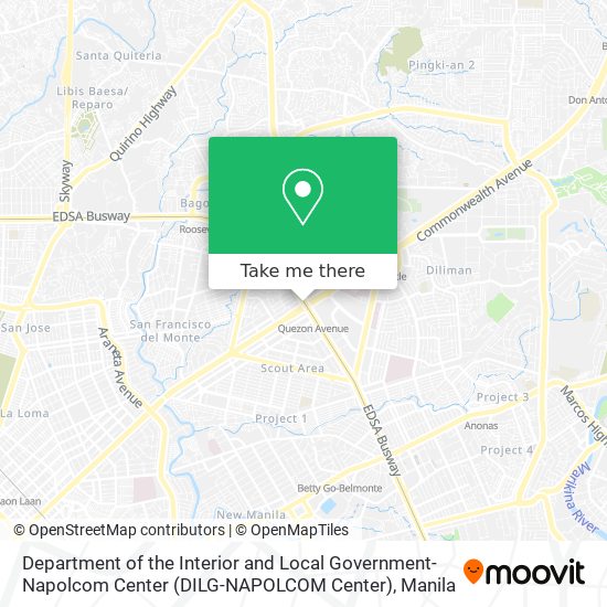Department of the Interior and Local Government-Napolcom Center (DILG-NAPOLCOM Center) map