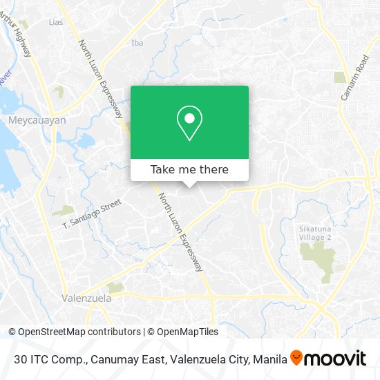 30 ITC Comp., Canumay East, Valenzuela City map