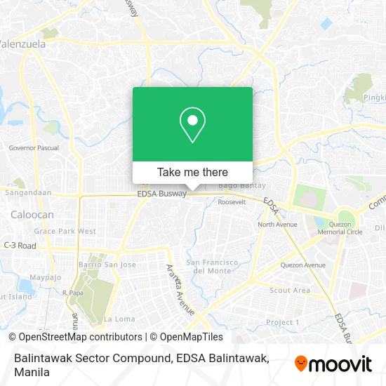 Balintawak Sector Compound, EDSA Balintawak map
