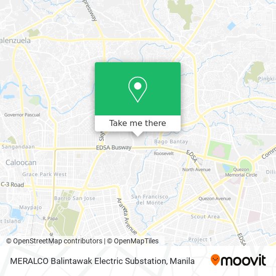 MERALCO Balintawak Electric Substation map