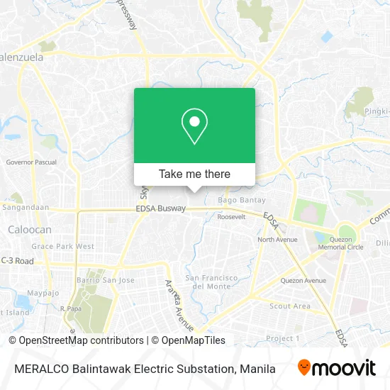 MERALCO Balintawak Electric Substation map