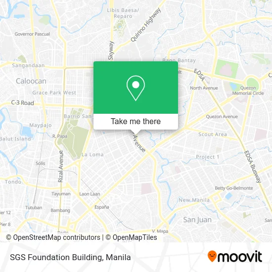 SGS Foundation Building map