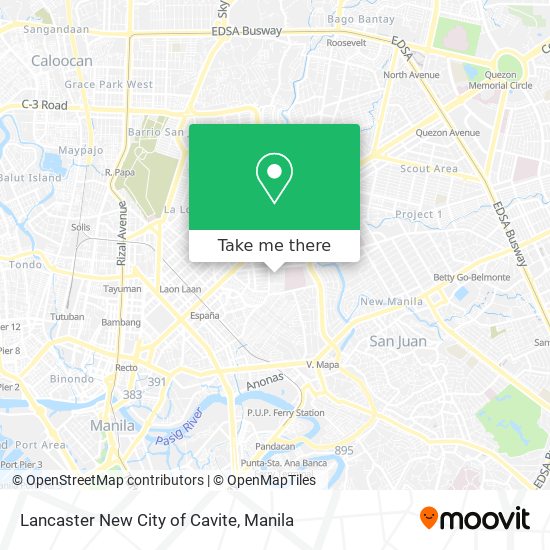 Lancaster New City of Cavite map
