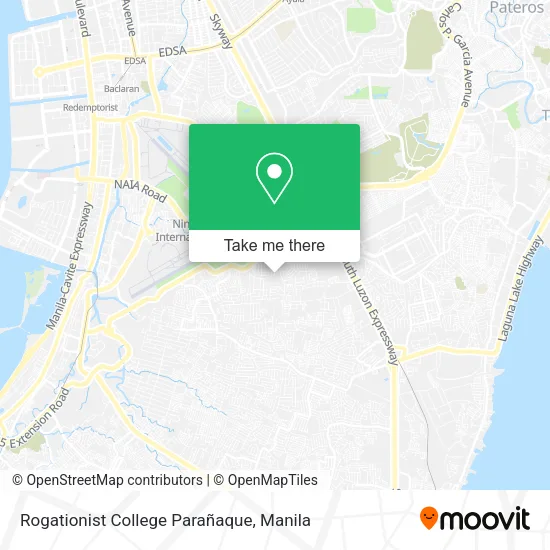 Rogationist College Parañaque map