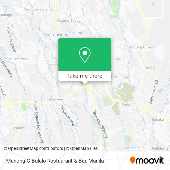 Manong G Bulalo Restaurant & Bar map