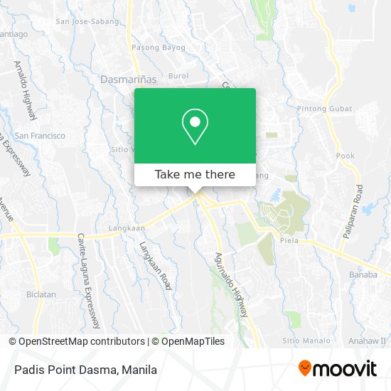 Padis Point Dasma map