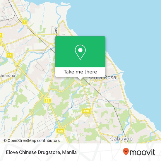 Elove Chinese Drugstore, Macabling, Santa Rosa, 4026 map