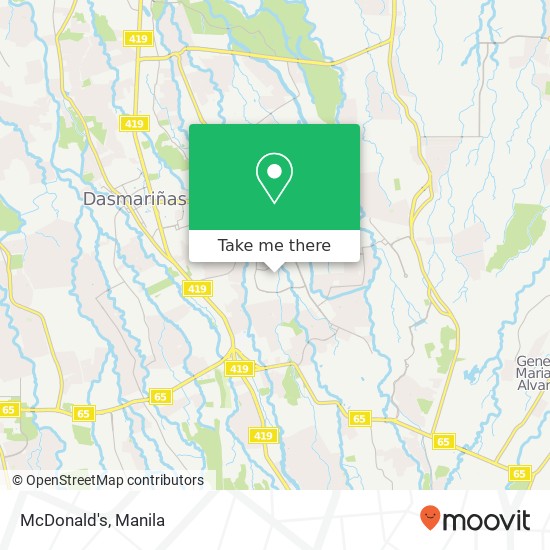 McDonald's, Santa Cruz I, Dasmariñas, 4114 map