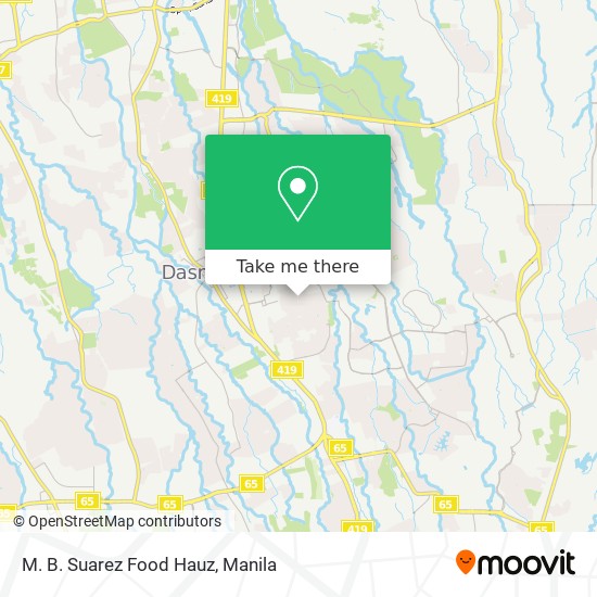 M. B. Suarez Food Hauz map