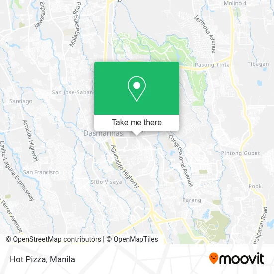 Calda Pizza map