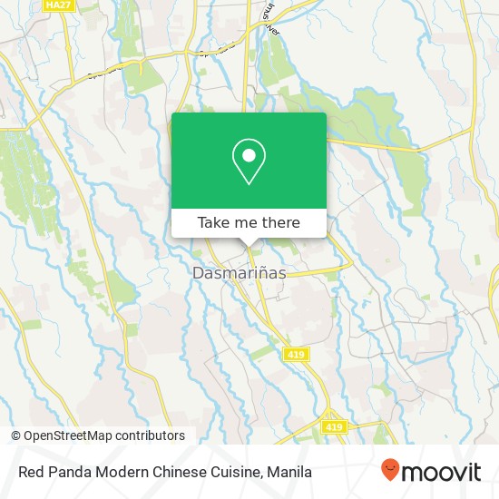 Red Panda Modern Chinese Cuisine, Aguinaldo Hwy Zone I-B, Dasmariñas, 4114 map