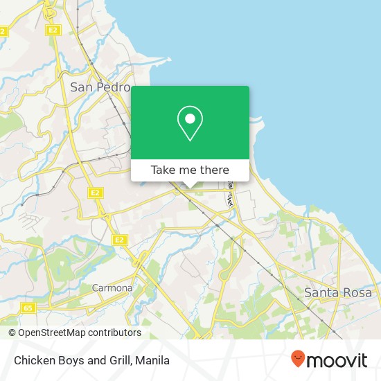 Chicken Boys and Grill, A. Bonifacio St Canlalay, Biñan map