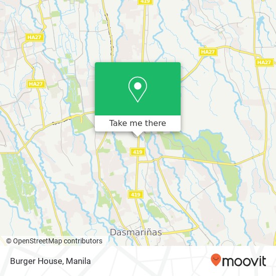 Burger House, Diamond Vlg Salitran I, Dasmariñas map