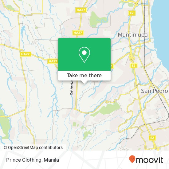 Prince Clothing, Road-4 Tunasan, Muntinlupa map