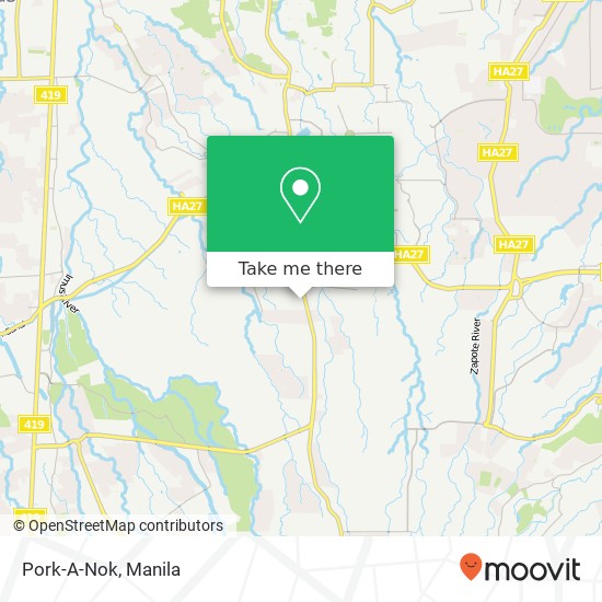 Pork-A-Nok, St. Monica Pasong Buaya I, Imus map