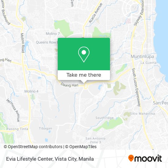 Evia Lifestyle Center, Vista City map