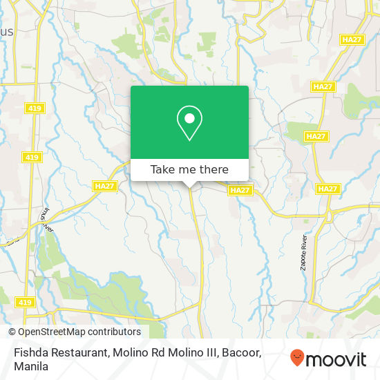 Fishda Restaurant, Molino Rd Molino III, Bacoor map