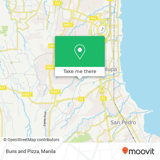 Buns and Pizza, V. Mapa Poblacion, Muntinlupa map