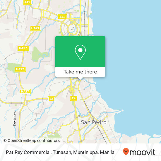 Pat Rey Commercial, Tunasan, Muntinlupa map