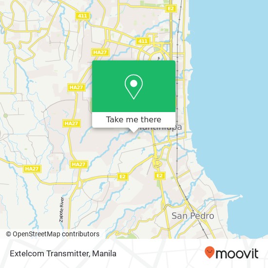 Extelcom Transmitter, Fleurdeliz Putatan, Muntinlupa map