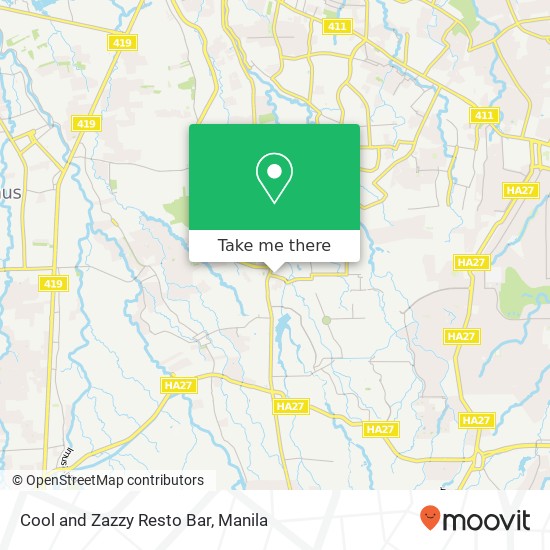 Cool and Zazzy Resto Bar, Molino VII, Bacoor map