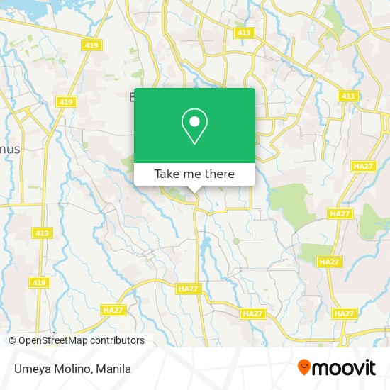 Umeya Molino map