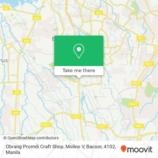 Obrang Promdi Craft Shop, Molino V, Bacoor, 4102 map