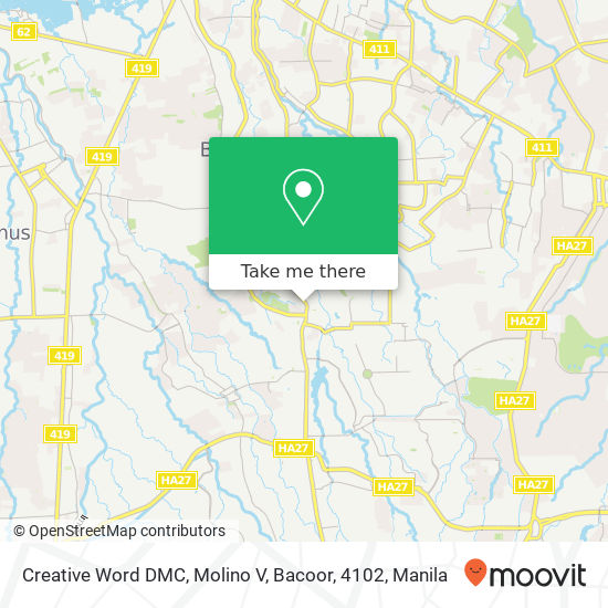 Creative Word DMC, Molino V, Bacoor, 4102 map