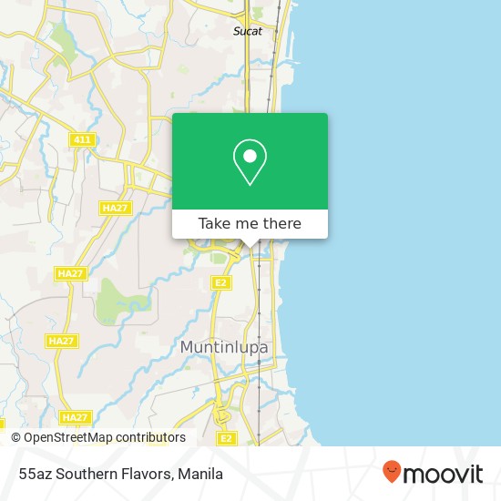 55az Southern Flavors, Luzon Alabang, Muntinlupa map