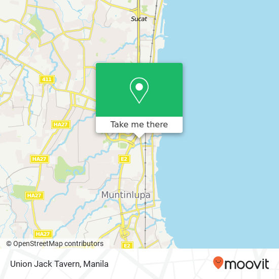 Union Jack Tavern, Luzon Alabang, Muntinlupa map