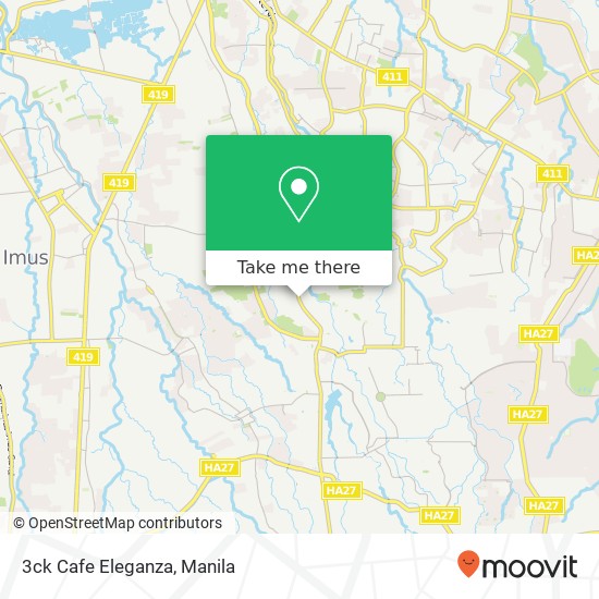 3ck Cafe Eleganza, Molino Rd Molino V, Bacoor map