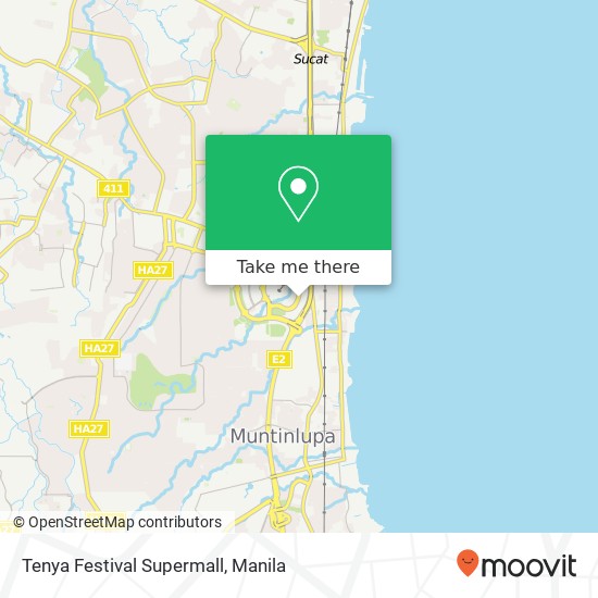 Tenya Festival Supermall, Civic Dr Alabang, Muntinlupa map