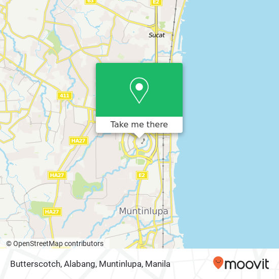 Butterscotch, Alabang, Muntinlupa map