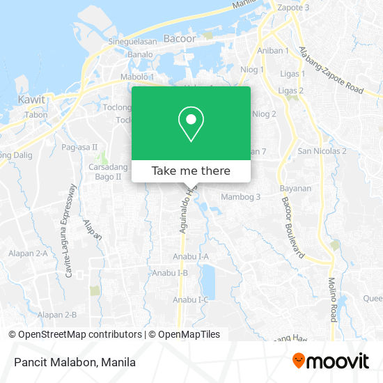 Pancit Malabon map