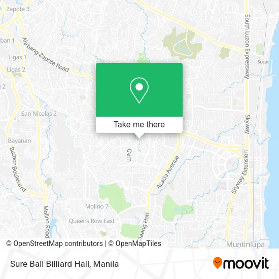 Sure Ball Billiard Hall map