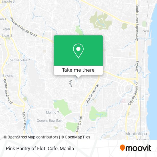 Pink Pantry of Floti Cafe map