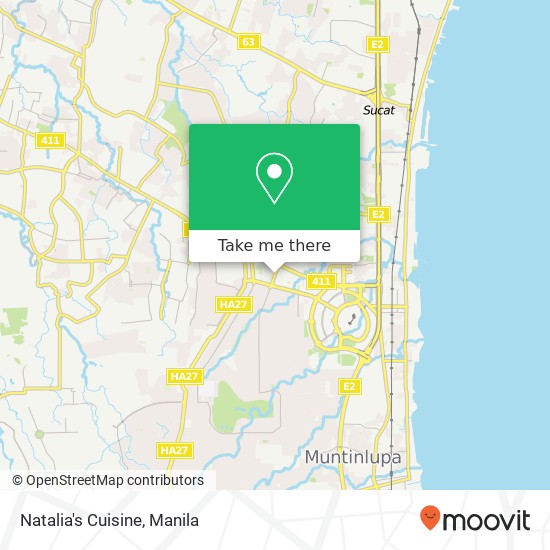 Natalia's Cuisine, Madrigal Ave New Alabang Village, Muntinlupa map