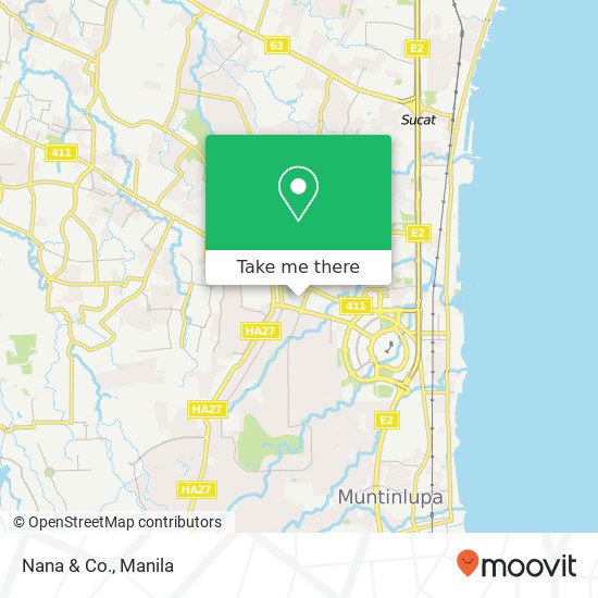 Nana & Co., New Alabang Village, Muntinlupa map